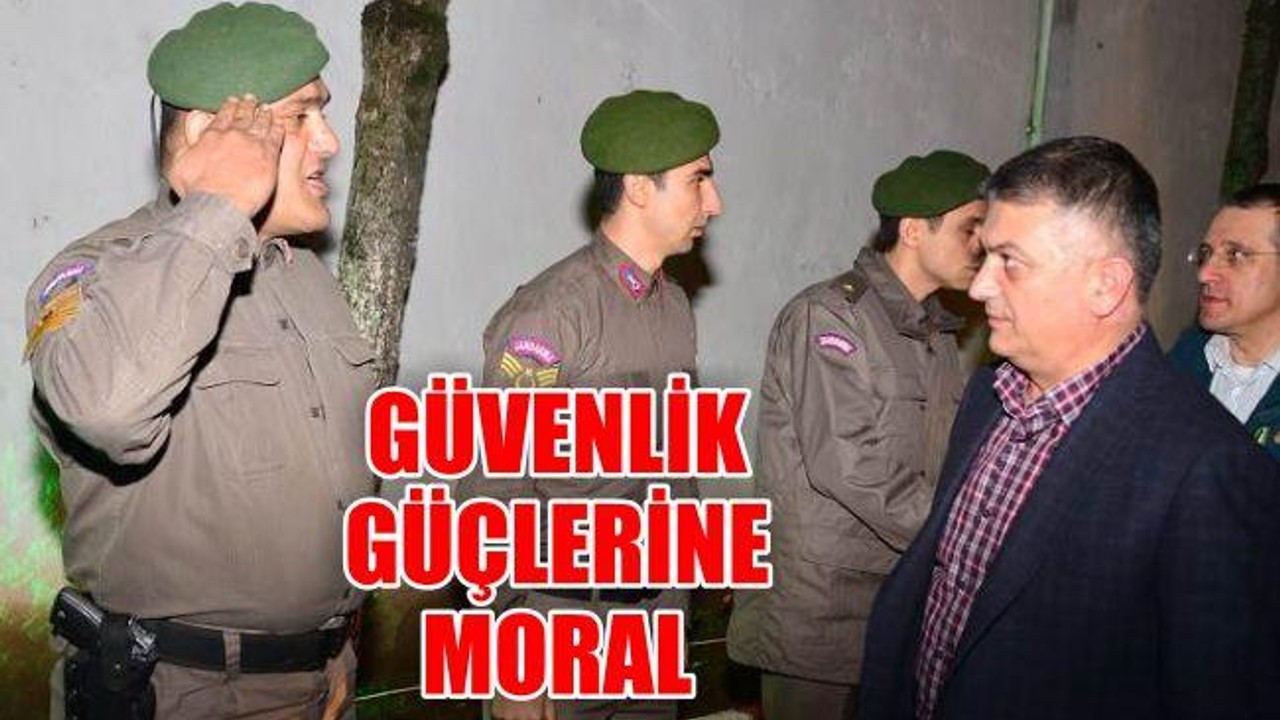 Güvenlik güçlerine moral