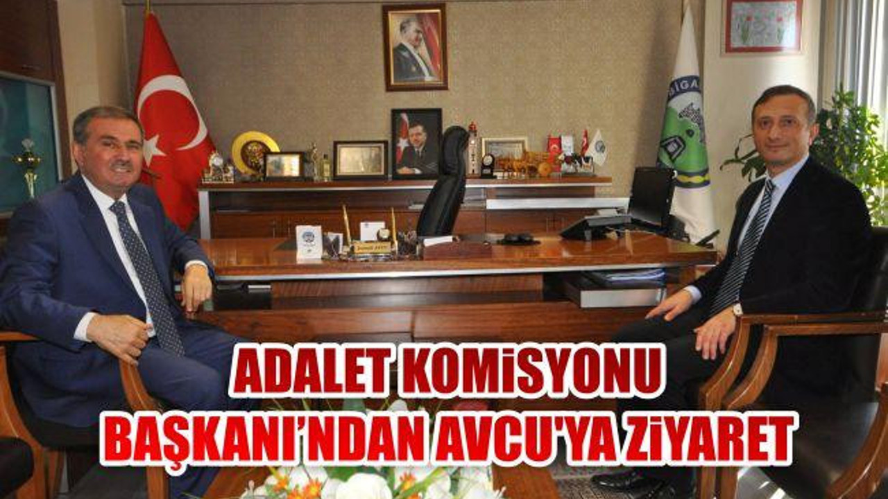 Adalet Komisyonu Başkanı'ndan Avcu'ya Ziyaret
