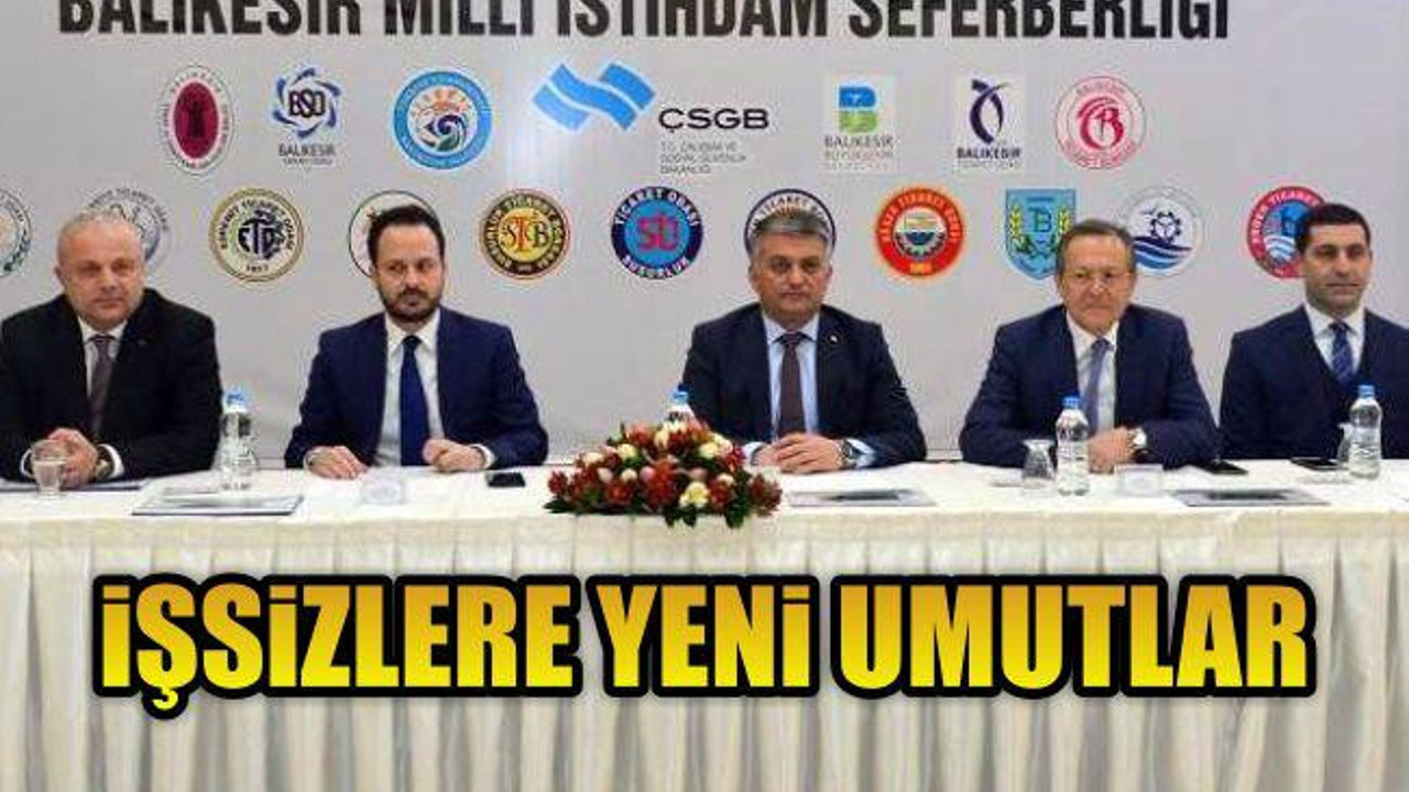 İşsizlere Yeni Umutlar