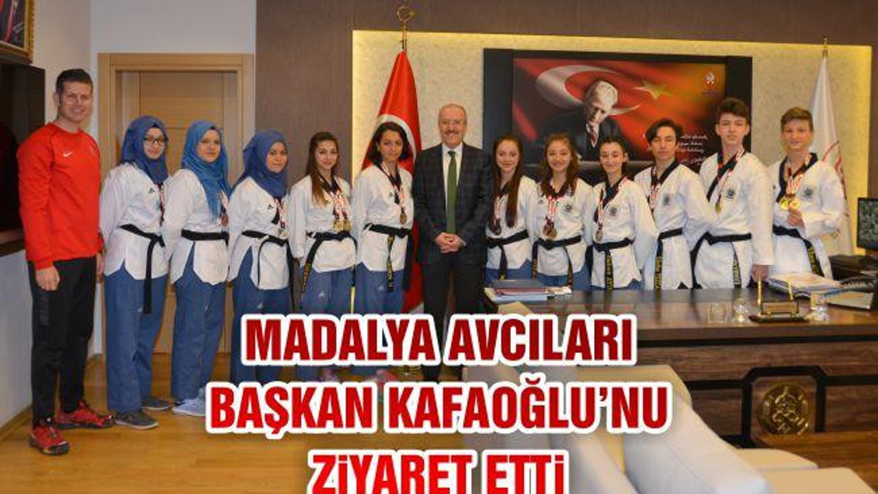 Madalya Avcıları Başkan Kafaoğlu'nu Ziyaret Etti