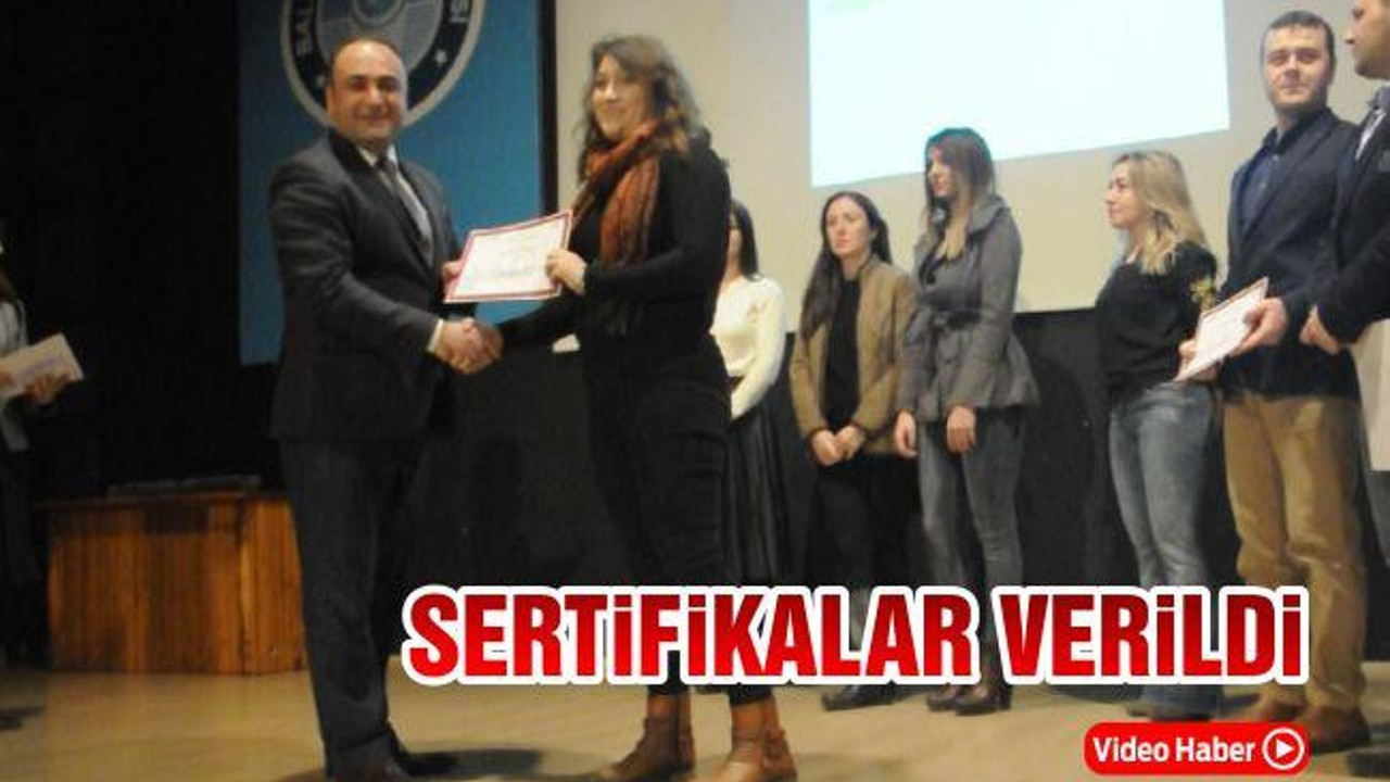 Sertifikalar Verildi