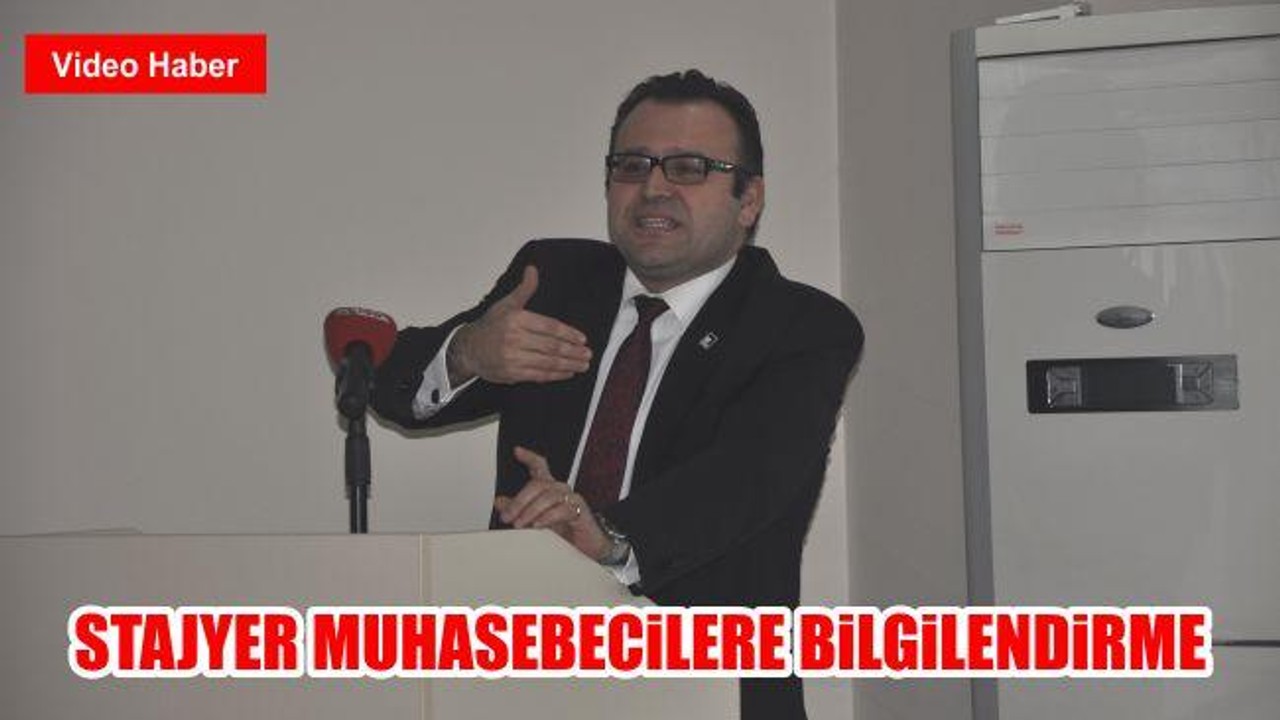 Stajyer Muhasebecilere Bilgilendirme
