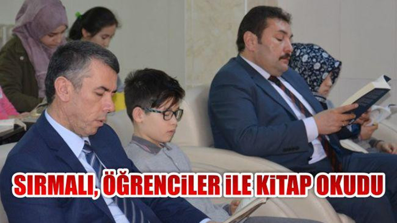 Sırmalı, Öğrenciler ile Kitap Okudu