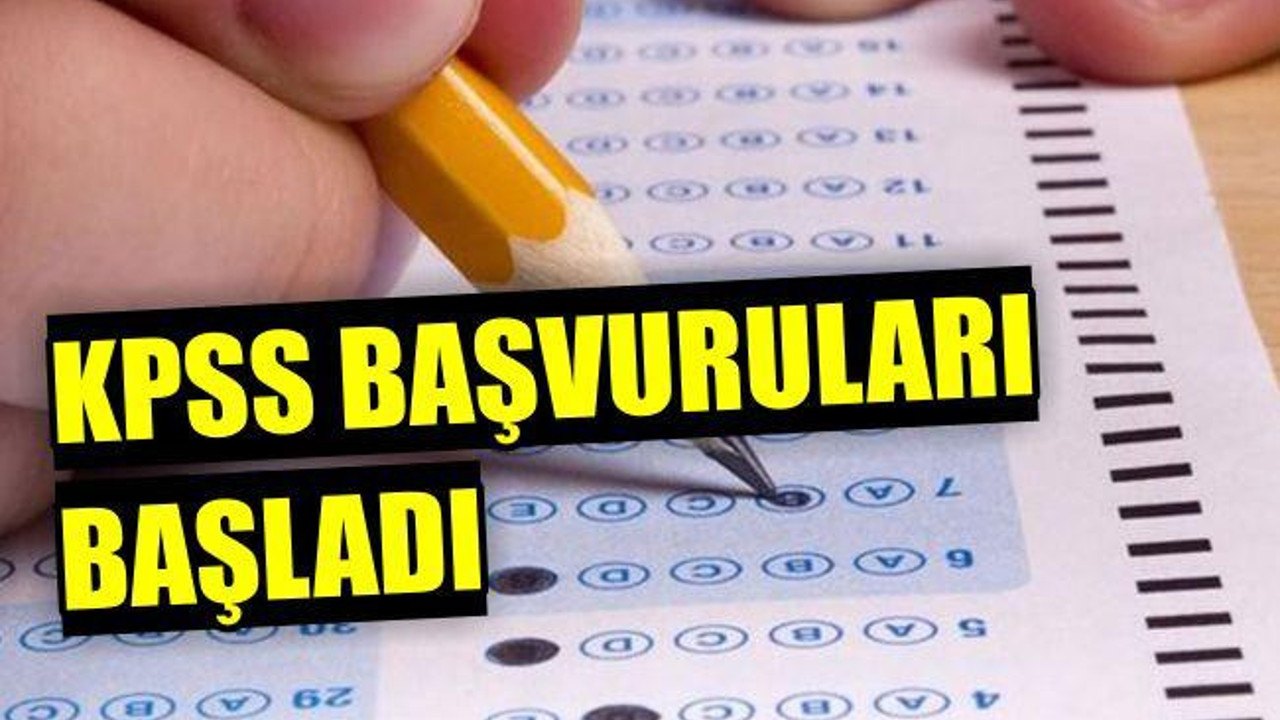 KPSS Başvuruları Başladı