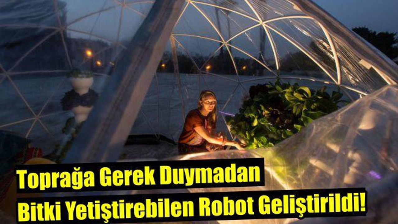 Topraksız Bitki Yetiştirebilen Robot Geliştirildi!