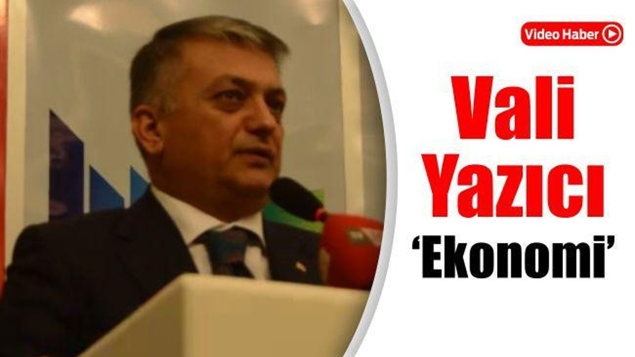Vali Yazıcı 'Ekonomi'
