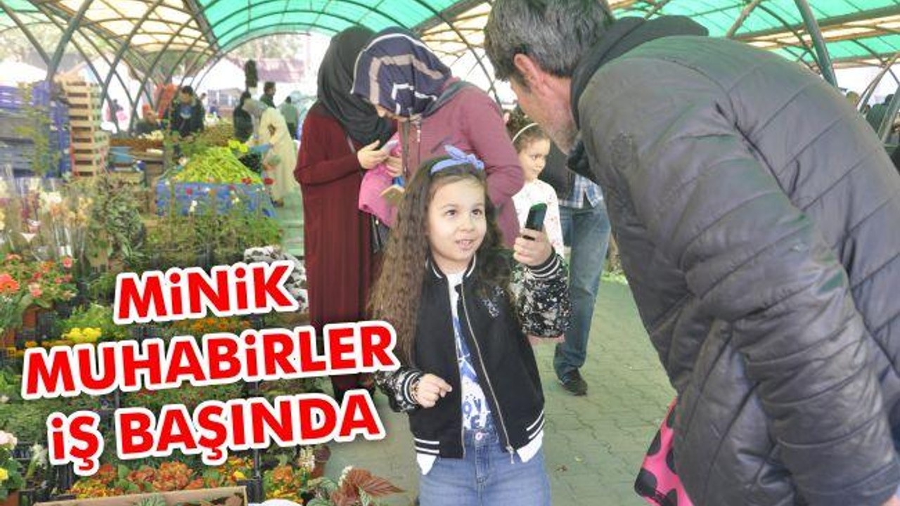 Minik Muhabirler İş Başında