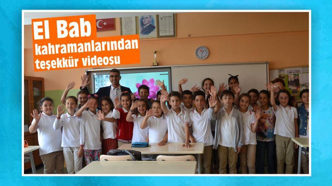 EL BAB KAHRAMANLARINDAN MESAJ