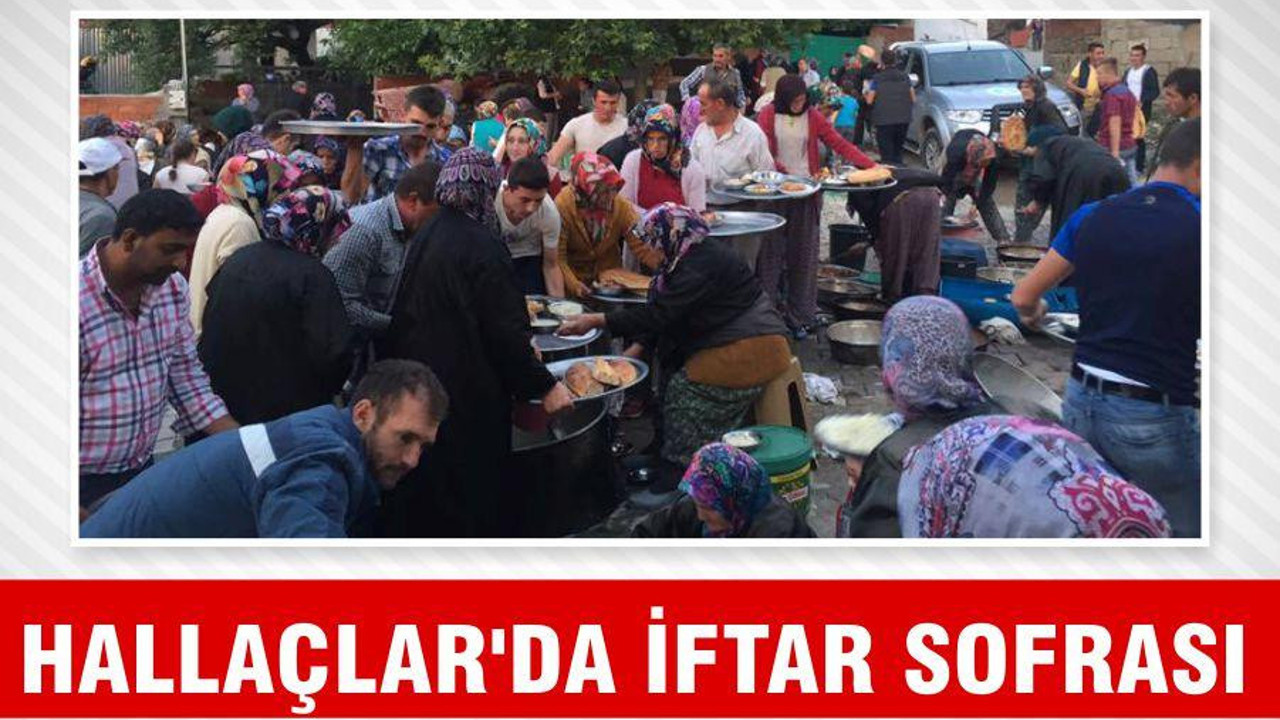 Hallaçlar’da iftar sofrası