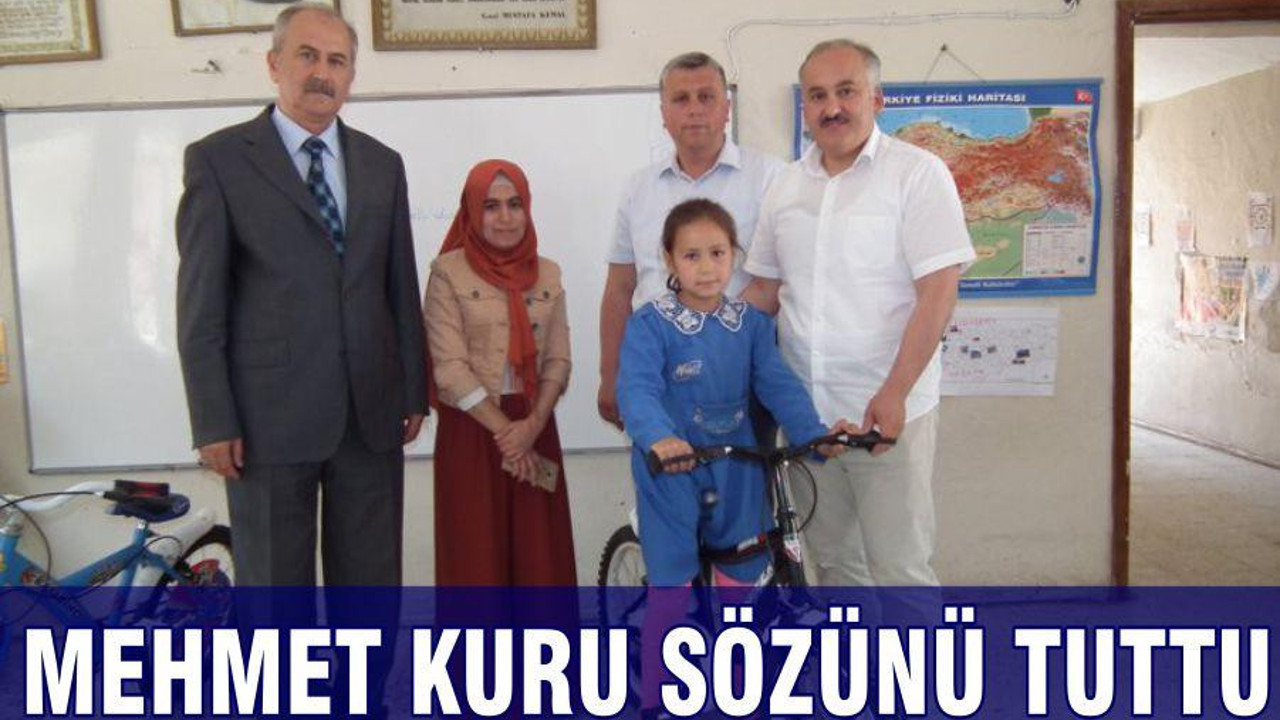 MEHMET KURU SÖZÜNÜ TUTTU