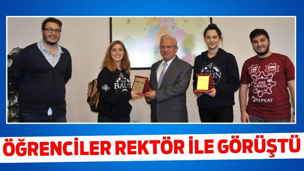 ÖĞRENCİLER REKTÖR İLE GÖRÜŞTÜ