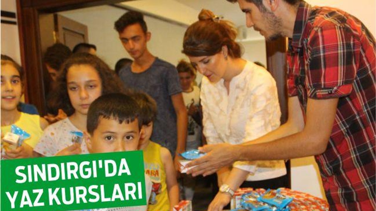 SINDIRGI’DA YAZ KURSLARI