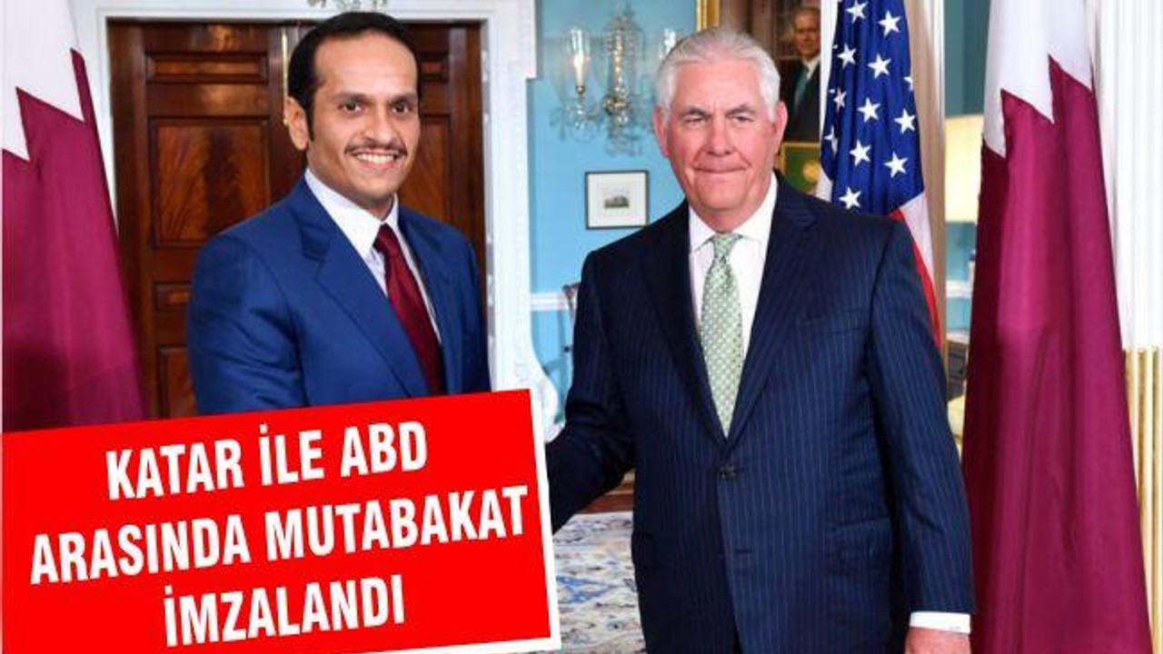 Katar ile ABD arasında mutabakat imzalandı
