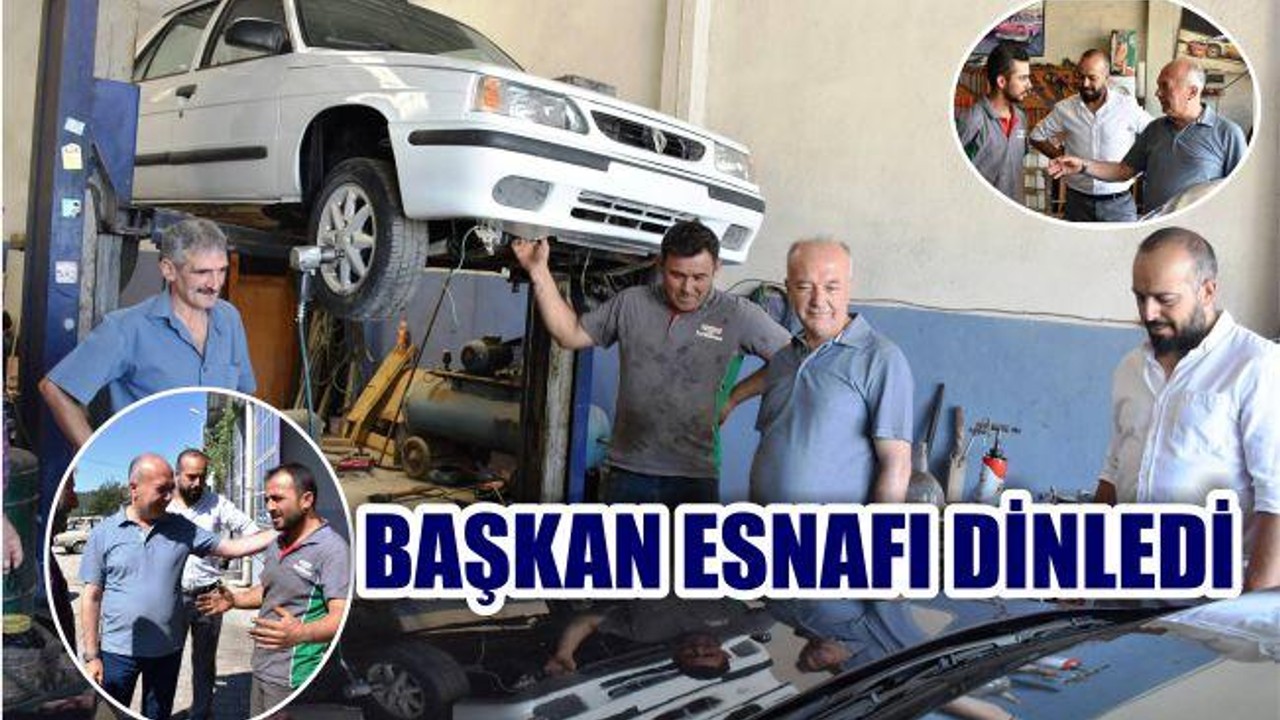 BAŞKAN ESNAFLA BİR ARAYA GELDİ