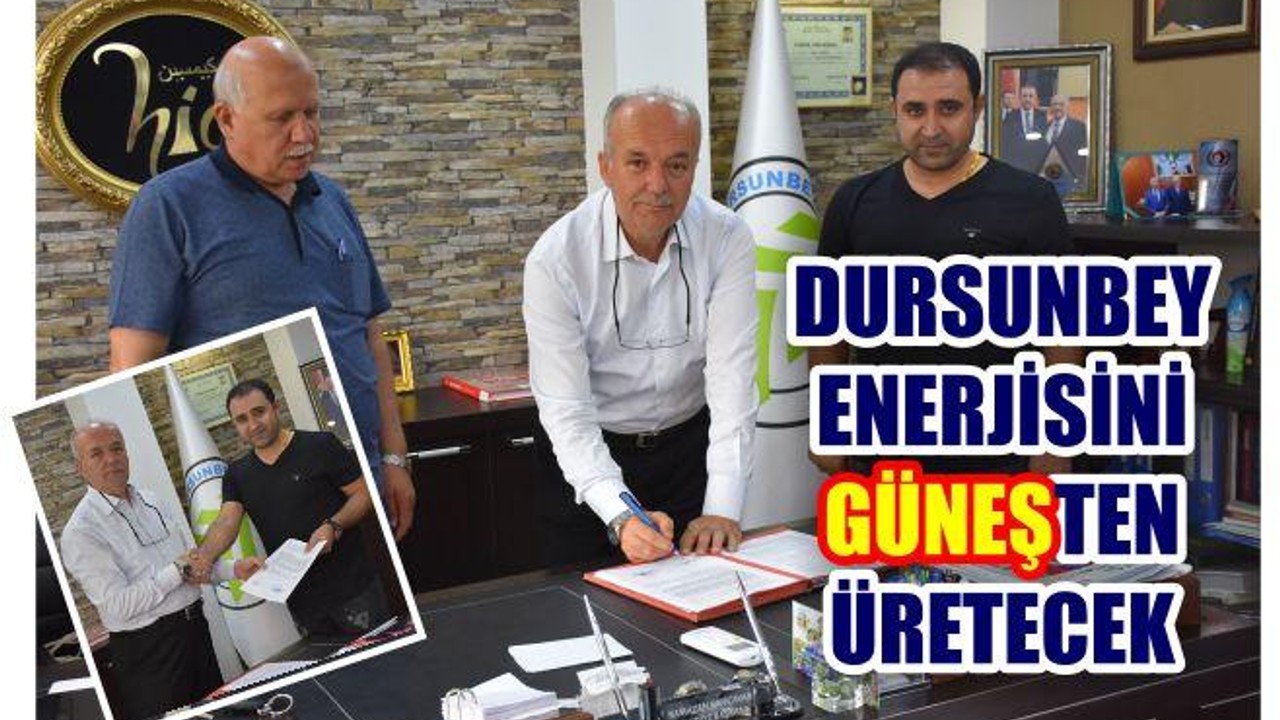 Dursunbey Enerjisini Güneşten Üretecek
