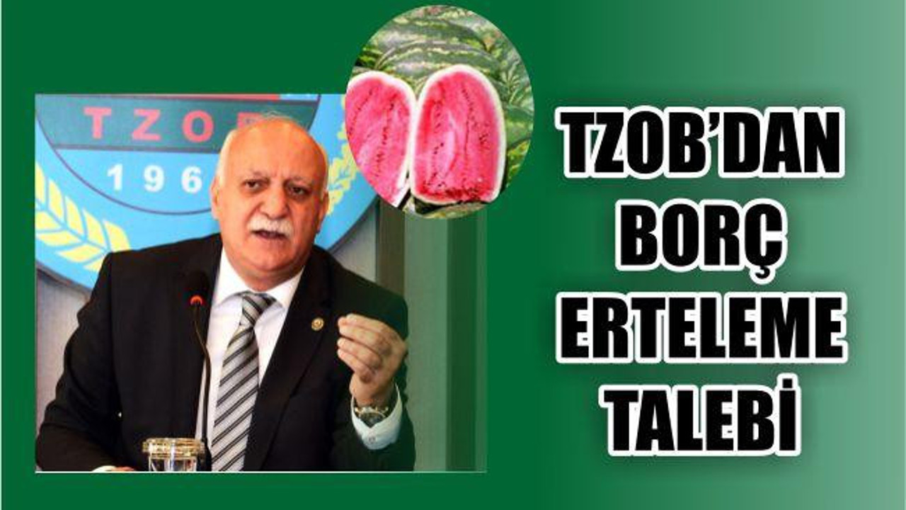 TZOB’DAN BORÇ ERTELEME TALEBİ