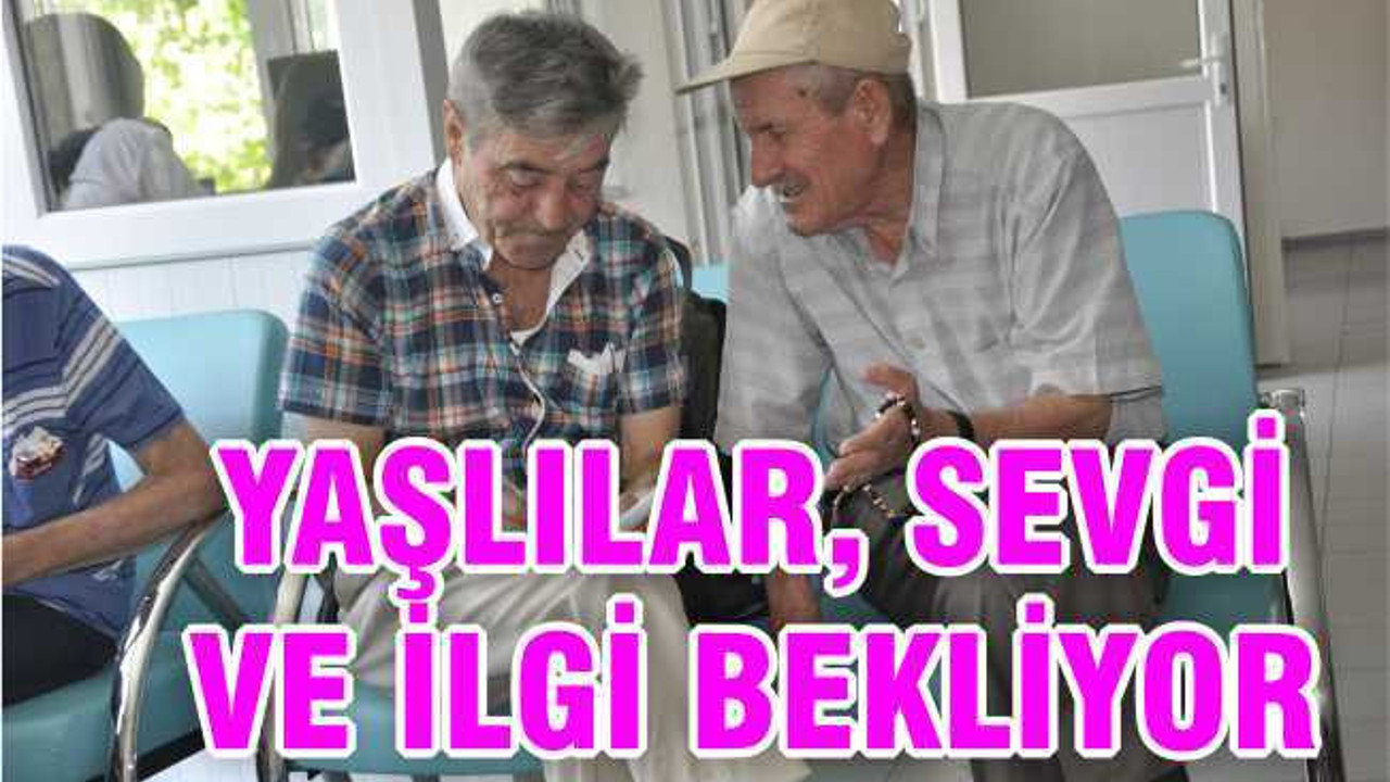 Yaşlılar, sevgi ve ilgi bekliyor