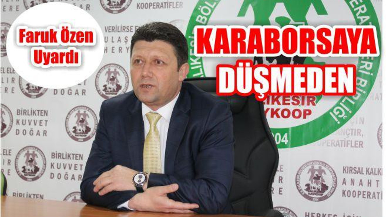 KARABORSAYA DÜŞMEDEN