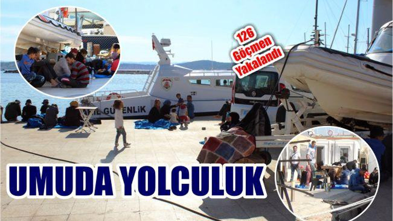 Ayvalık’ta 126 Göçmen Yakalandı