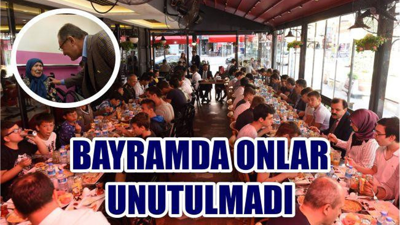 BAYRAMDA ÇOCUKLAR VE YAŞLILAR UNUTULMADI