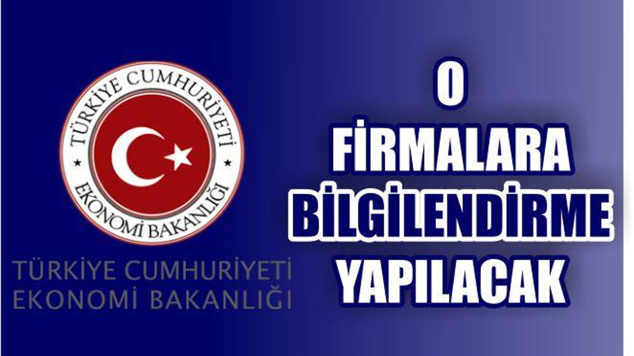 FİRMALARA BİLGİLENDİRME