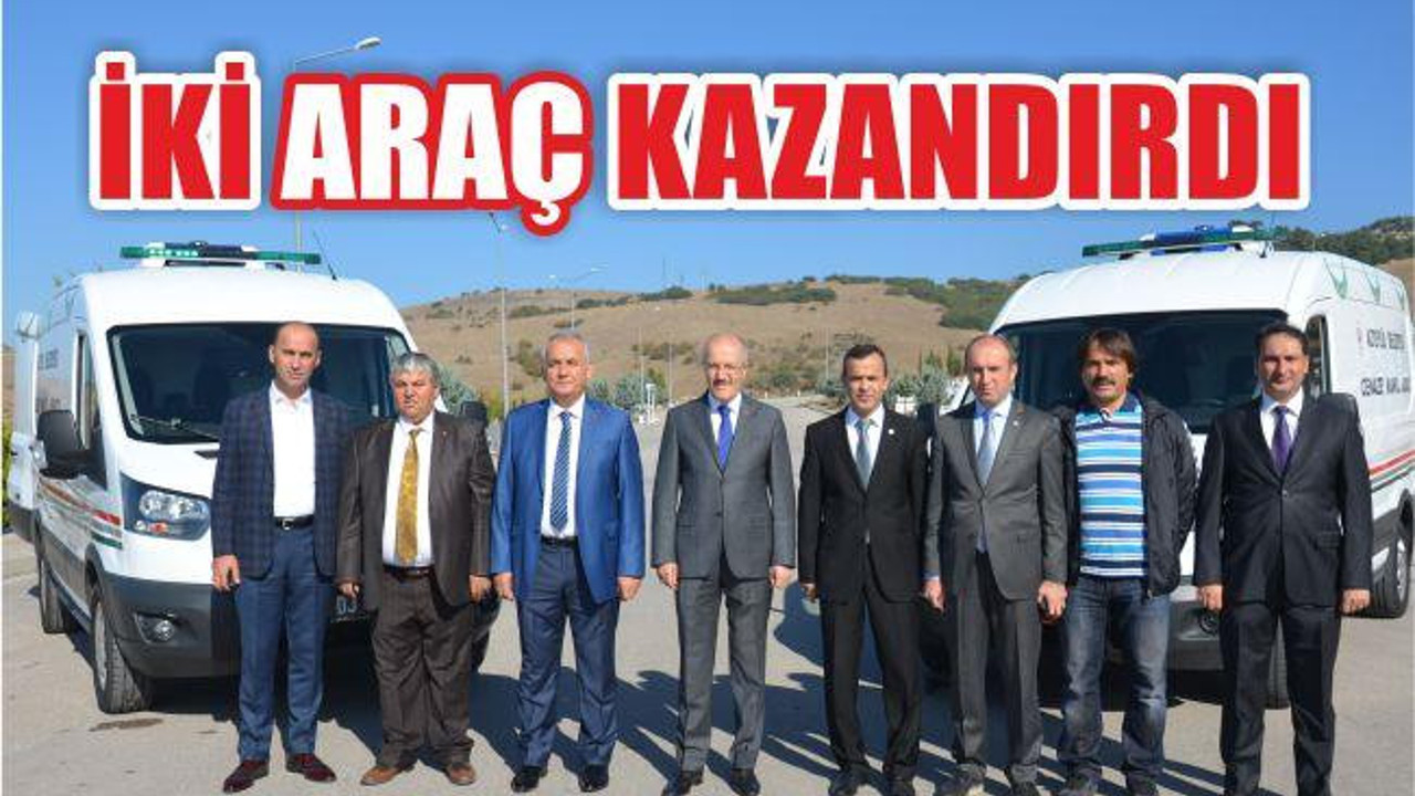 İKİ ARAÇ KAZANDIRDI