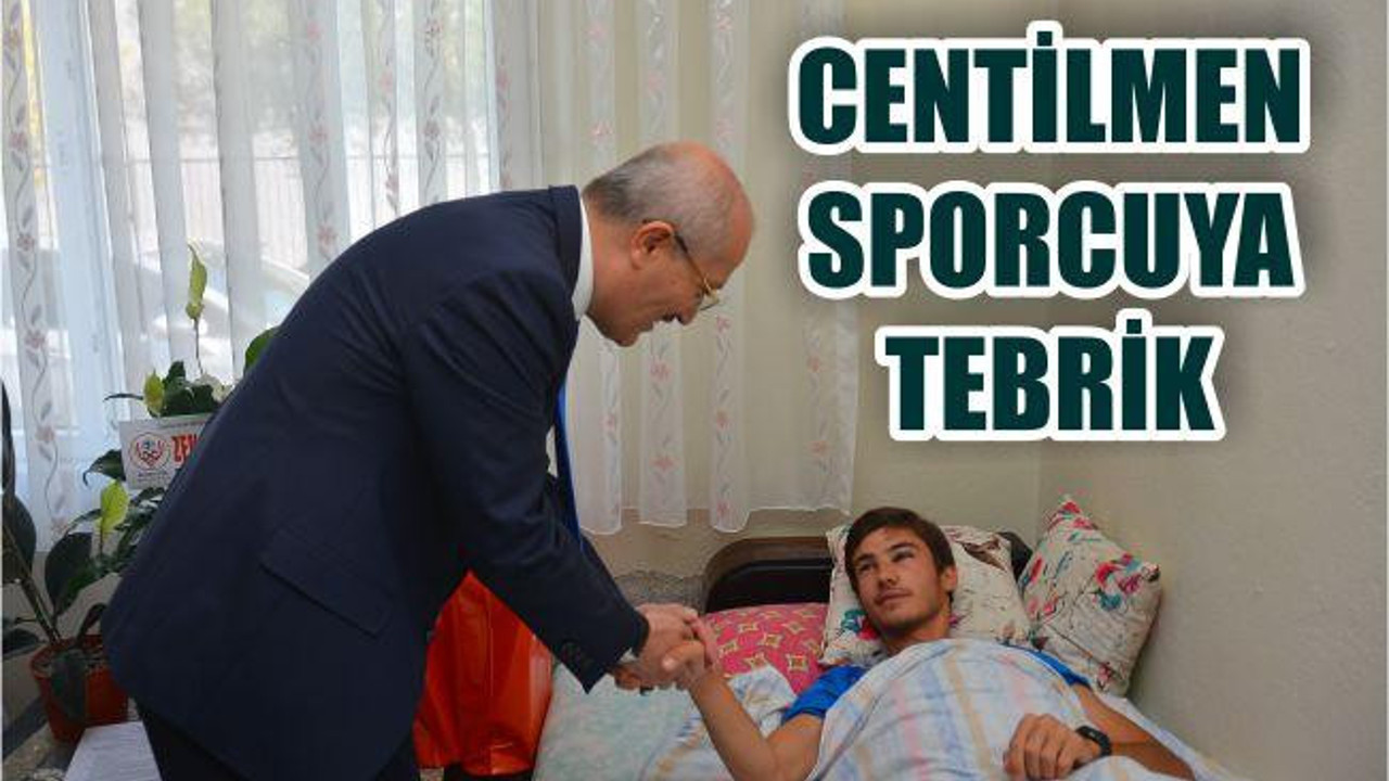 BAŞKANDAN CENTİLMEN SPORCUYA TEBRİK