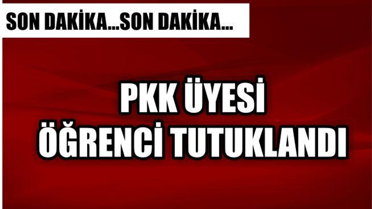 PKK üyesi öğrenci tutuklandı