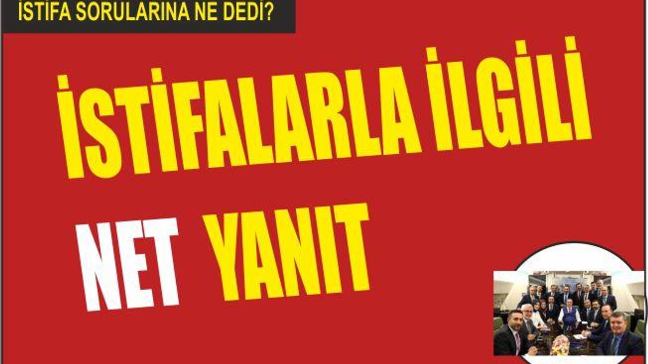 İSTİFALARA DAİR