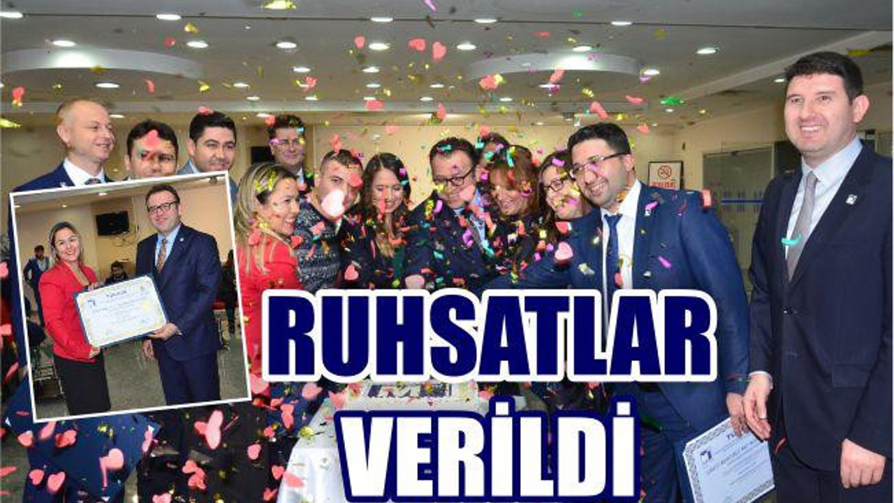 MUHASEBECİLERE RUHSATLARI VERİLDİ
