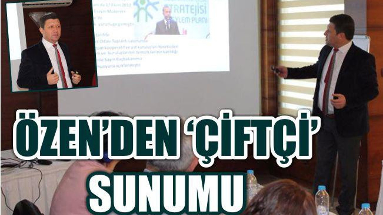 HAYKOOP BAŞKANINDAN ‘ÇİFTÇİ’ SUNUMU