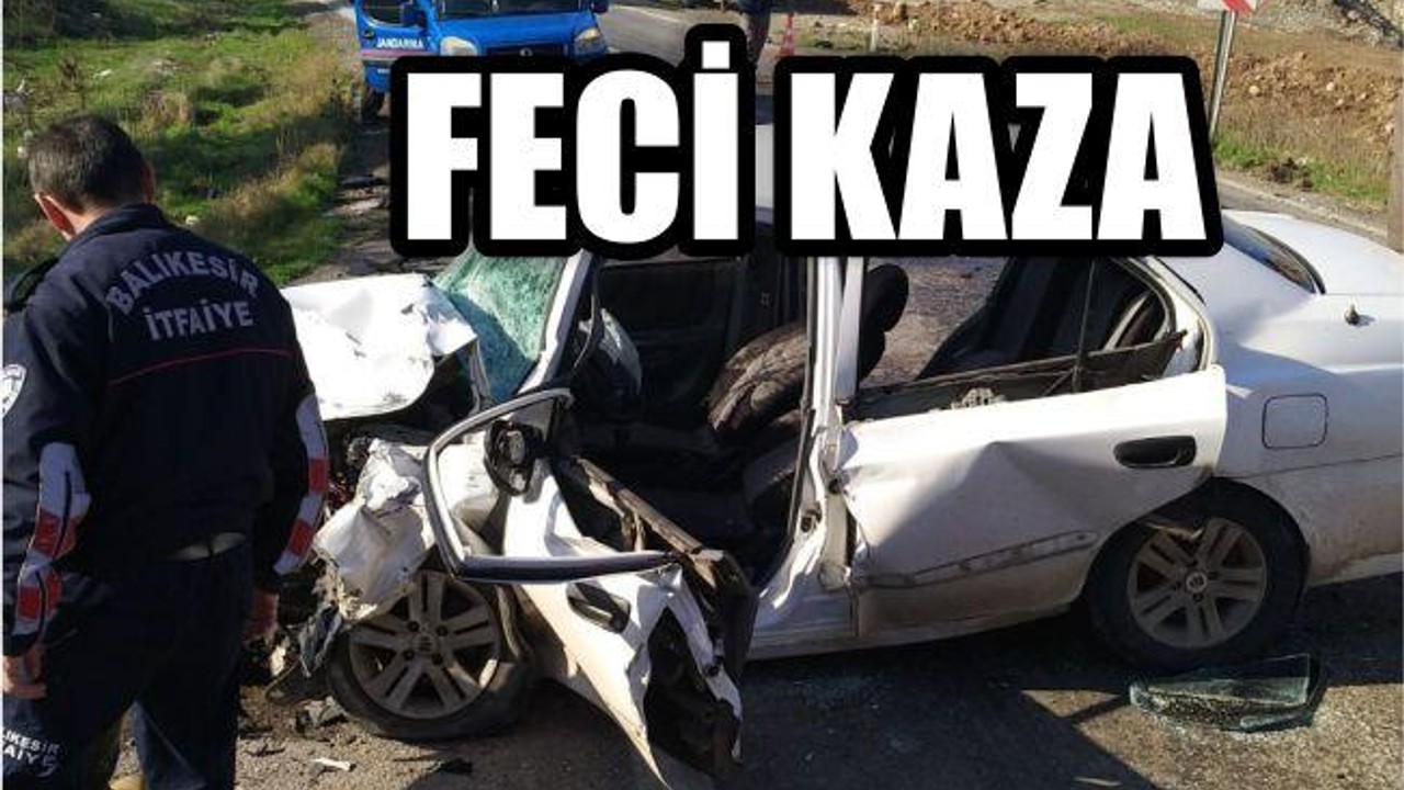 Balıkesir'de trafik kazası: 1 ölü, 4 yaralı