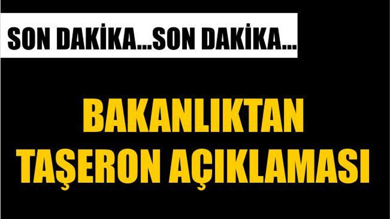 TAŞERON İLE İLGİLİ ÖNEMLİ AÇIKLAMA