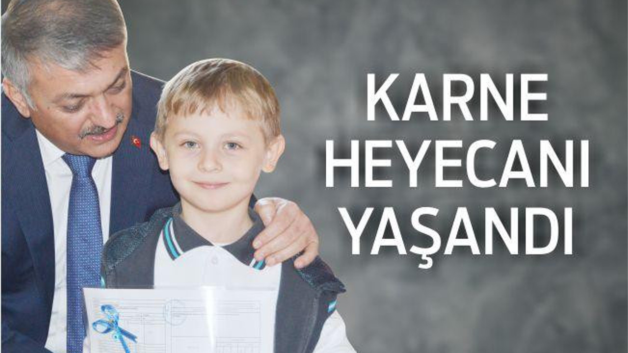 BALIKESİR'DE KARNE HEYECANI YAŞANDI