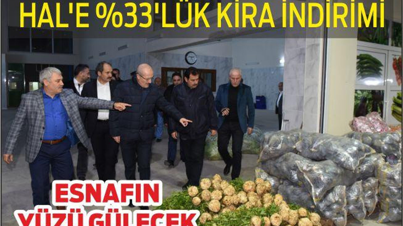 HAL’E %33’LÜK KİRA İNDİRİMİ