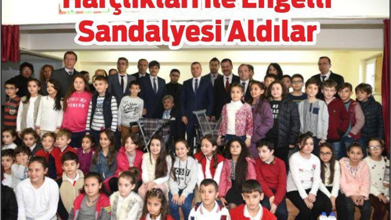Harçlıkları ile Engelli Sandalyesi Aldılar