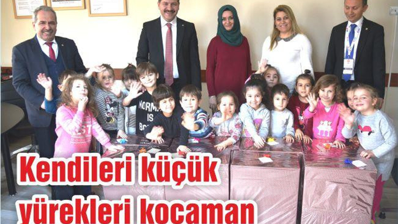 Kendileri küçük yürekleri kocaman