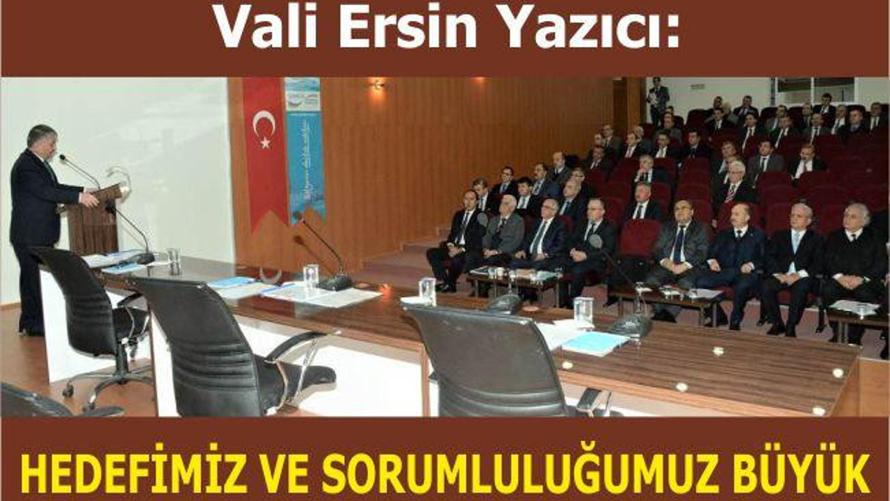 HEDEFİMİZ VE SORUMLULUĞUMUZ BÜYÜK