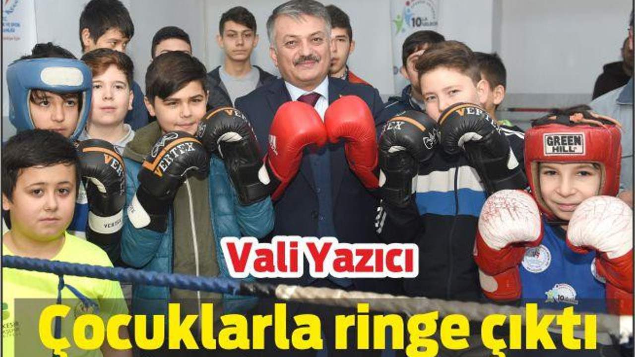 VALİ RİNGE ÇIKTI