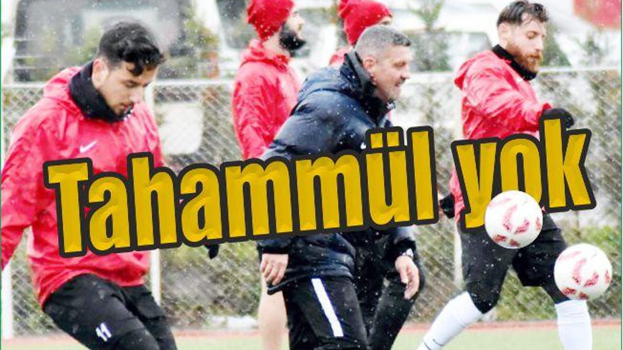 BAŞKA PUAN KAYBINA TAHAMMÜL YOK