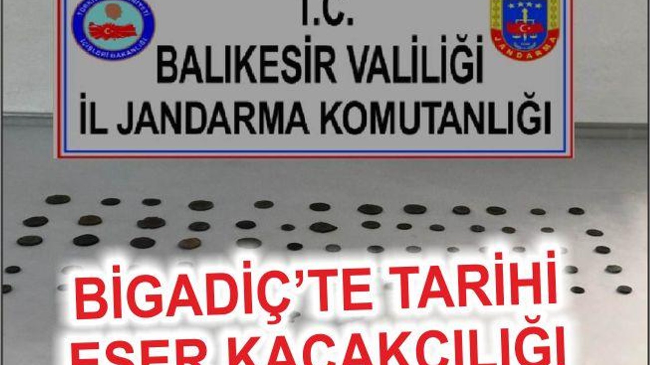 BİGADİÇ’TE TARİHİ ESER KAÇAKÇILIĞI