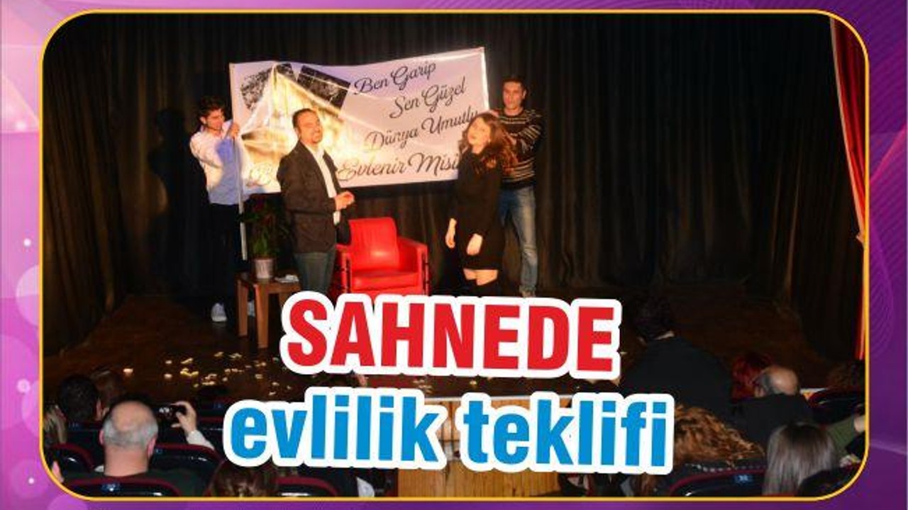 SAHNEDE EVLİLİK TEKLİFİ..!