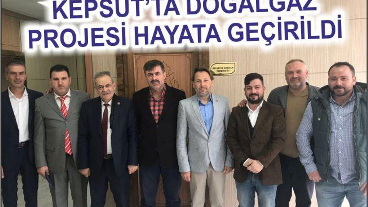 Kepsut'ta Doğalgaz projesi hayata geçirildi
