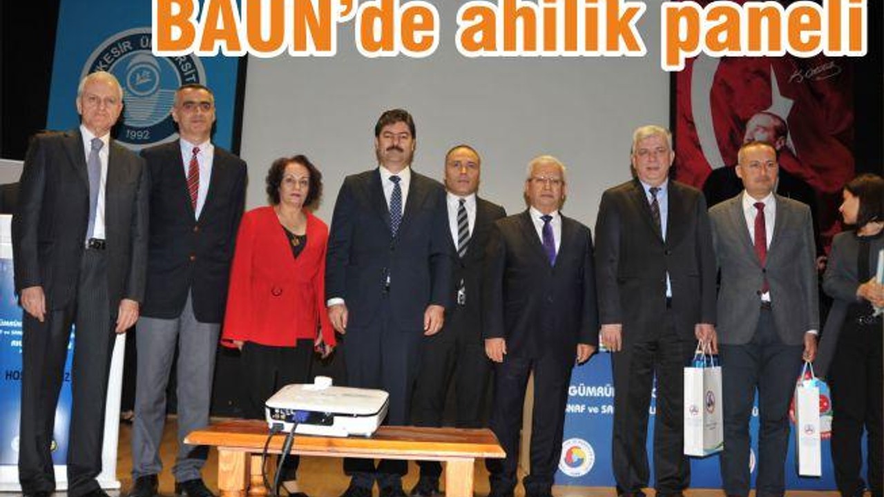 BAUN'DE AHİLİK PANELİ