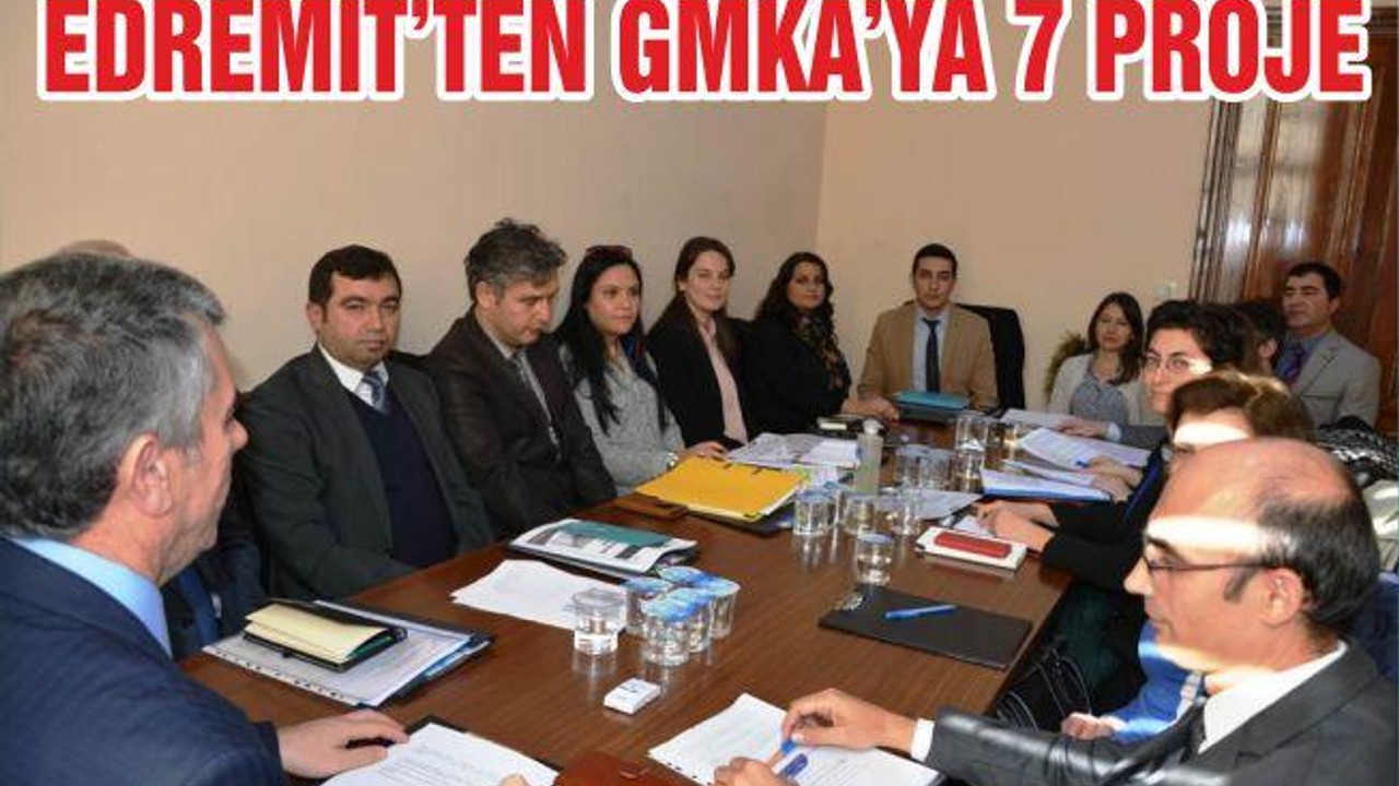 GMKA'NIN MALİ DESTEK PROGRAMINA EDREMİT 7 PROJE İLE TALİP