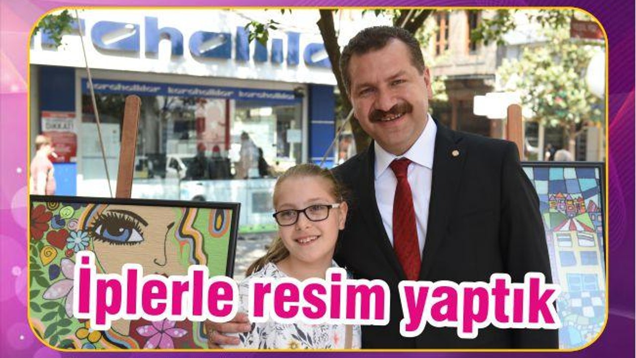 İPLERLE RESİM YAPTIK