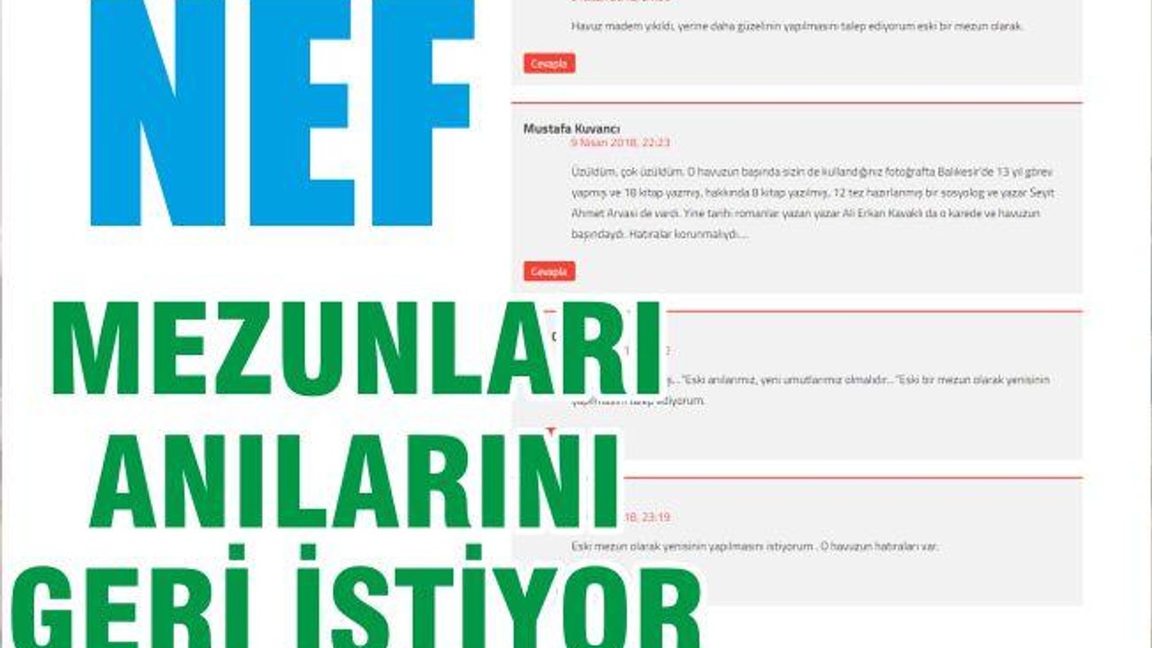 MEZUNLAR ANILARINI GERİ İSTİYOR