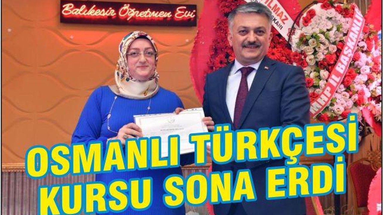 Osmanlı Türkçesi kursu sona erdi