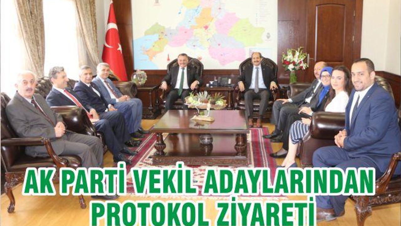 AK PARTİ VEKİL ADAYLARINDAN PROTOKOL ZİYARETİ