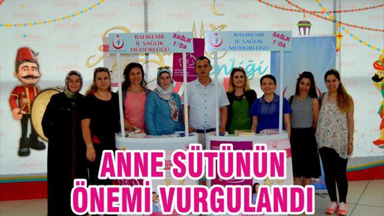 ANNE SÜTÜNÜN ÖNEMİ VURGULANDI